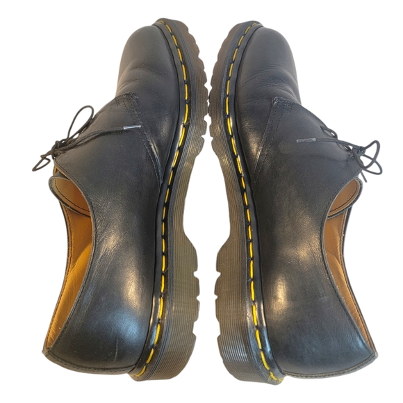 Dr. Martens Vintage Y2K Made in England Black Plain Toe Lace Up Blucher Size: 11 - Picture 6 of 11